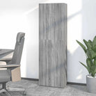 Eenvoudige Archiefkast van bewerkt hout voor stijlvol opbergen - Grijs sonoma / 60 x 32 x 190 cm / 1 - Archiefkasten