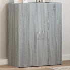 Eenvoudige Archiefkast van bewerkt hout voor stijlvol opbergen - Grijs sonoma / 60 x 32 x 77.5 cm / 1 - Archiefkasten