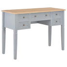 Eenvoudige en romantische schrijftafel voor studeerkamer of slaapkamer - Bruin en grijs - Bureaus