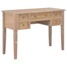 Eenvoudige en romantische schrijftafel voor studeerkamer of slaapkamer - Bruin - Bureaus