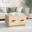 Eenvoudige houten salontafel van massief grenenhout voor elk interieur - Naturel / 1 - Salontafels