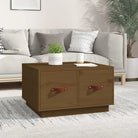 Eenvoudige houten salontafel van massief grenenhout voor elk interieur - Honingbruin / 1 - Salontafels