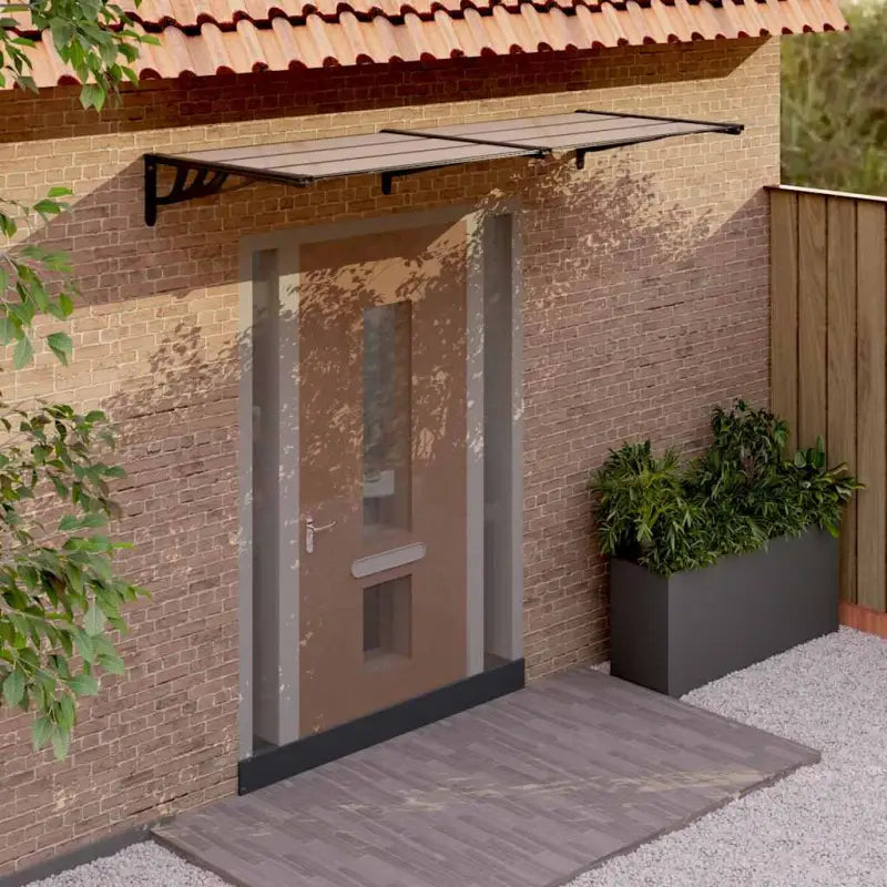 Eenvoudige installatie van duurzame deurluifel voor alle weersomstandigheden - Zonwering