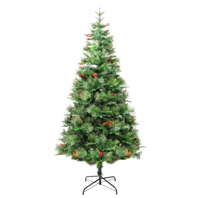 Eenvoudige montage kerstboom met LED en rode bessen voor feestelijk sfeer - Kerstbomen
