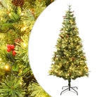 Eenvoudige montage kerstboom met LED en rode bessen voor feestelijk sfeer - 150 x 68 cm / 1 - Kerstbomen
