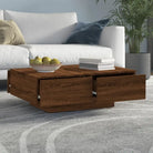Eenvoudige salontafel van bewerkt hout met elegante afwerking - Salontafels