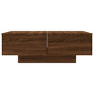 Eenvoudige salontafel van bewerkt hout met elegante afwerking - Salontafels