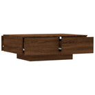 Eenvoudige salontafel van bewerkt hout met elegante afwerking - Salontafels
