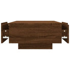 Eenvoudige salontafel van bewerkt hout met elegante afwerking - Salontafels