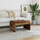 Eenvoudige salontafel van bewerkt hout met modern design - Oud hout / 1 - Salontafels