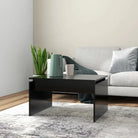 Eenvoudige salontafel van bewerkt hout met modern design - Salontafels