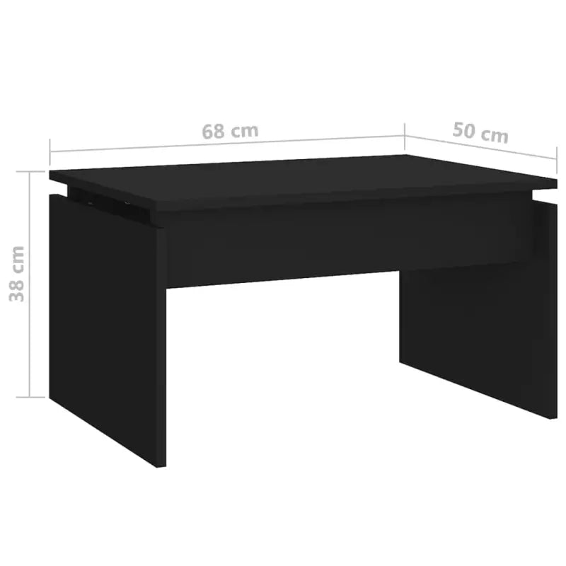 Eenvoudige salontafel van bewerkt hout met modern design - Salontafels