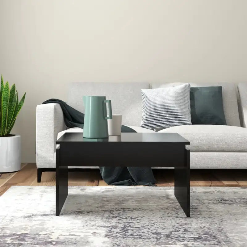 Eenvoudige salontafel van bewerkt hout met modern design - Salontafels