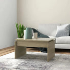 Eenvoudige salontafel van bewerkt hout met modern design - Sonoma eiken / 1 - Salontafels