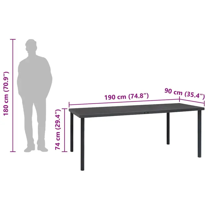 Eenvoudige tuintafel voor tuin terras of buitenruimte - Tuintafels