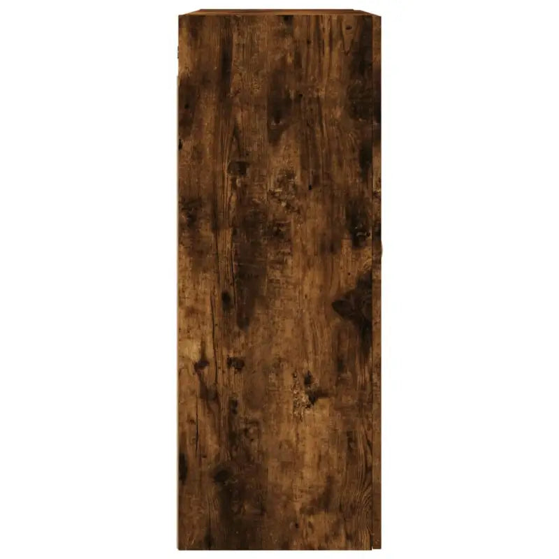 Eenvoudige wandgemonteerde dressoir met bewerkt hout voor een stijlvolle inrichting - Gerookt eiken / 1 - Dressoirs &