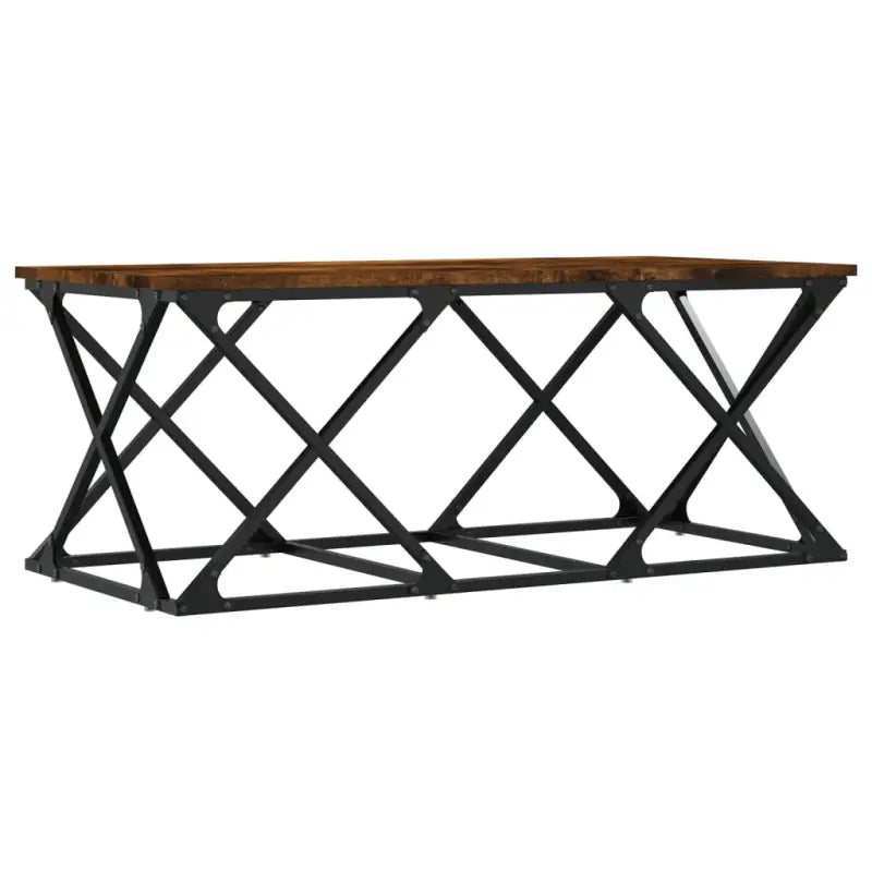 Eerlijke Salontafel met Behandeld Hout voor een elegante woonkamer - Salontafels