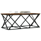 Eerlijke Salontafel met Behandeld Hout voor een elegante woonkamer - Salontafels