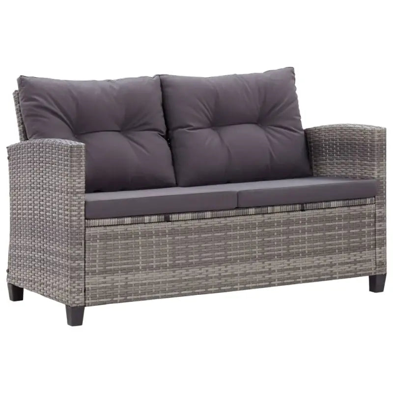 Eethoek van poly rattan en massief acaciahout met moderne charme - Tuinsets