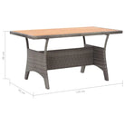 Eethoek van poly rattan en massief acaciahout met moderne charme - Tuinsets