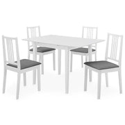 Eetkamerset van massief rubberwood met verlengbare tafel levering bevat - Eetkamersets