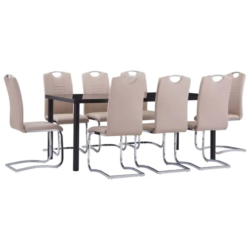 Eetkamersets met stijlvolle en moderne ontwerp levering bevat - Cappuccino / 9 - Eetkamersets