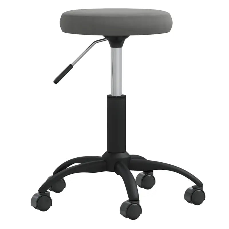 Eetkamerstoel met fluwelen bekleding en stevig stalen frame - Donkergrijs / 1 - Eetkamerstoelen