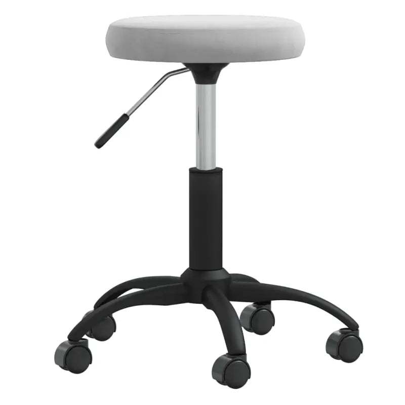 Eetkamerstoel met fluwelen bekleding en stevig stalen frame - Lichtgrijs / 1 - Eetkamerstoelen