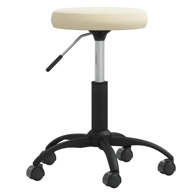 Eetkamerstoel met fluwelen bekleding en stevig stalen frame - Crème / 1 - Eetkamerstoelen