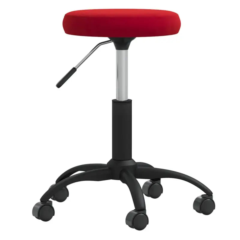 Eetkamerstoel met fluwelen bekleding en stevig stalen frame - Wijnrood / 1 - Eetkamerstoelen