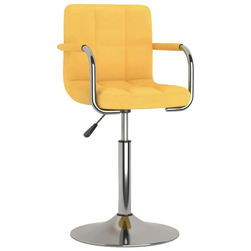 Eetkamerstoel met strak ontwerp en comfortabel bekleed zitting - Geel / 1 - Eetkamerstoelen