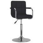 Eetkamerstoel met strak ontwerp en comfortabel bekleed zitting - Zwart / 1 - Eetkamerstoelen