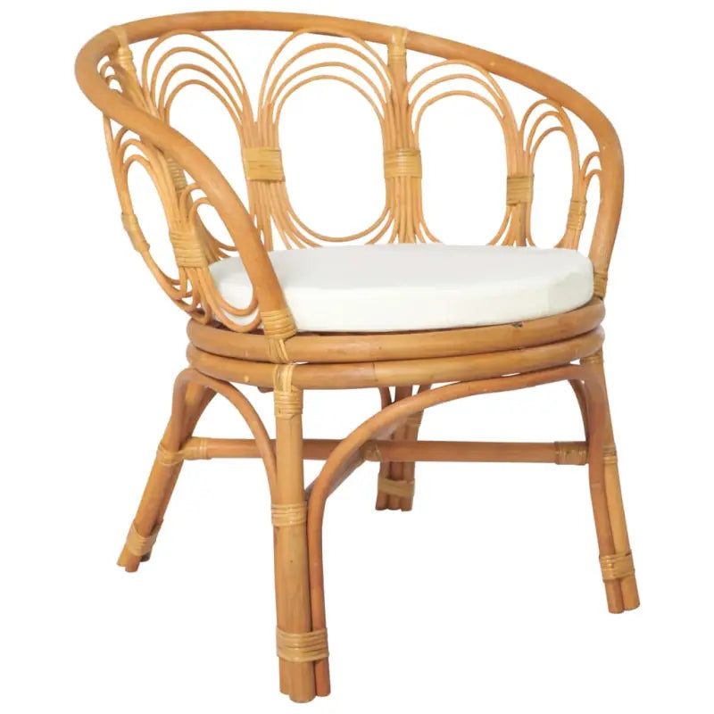 Eetkamerstoel van natuurlijk rattan voor comfort en duurzaamheid - Lichtbruin / 1 - Eetkamerstoelen