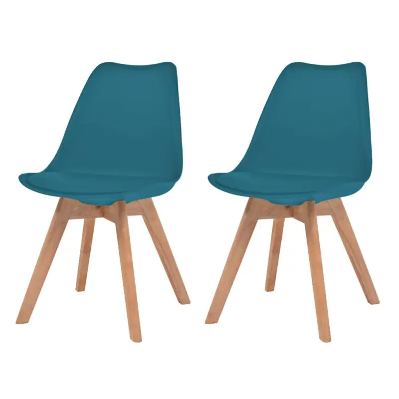 Eetkamerstoelen erg eenvoudig geleverd met tijdloos ontwerp - Turquoise / 2 - Eetkamerstoelen