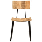 Eetkamerstoelen in antieke stijl van massief mangohout - Eetkamerstoelen