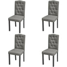 Eetkamerstoelen levering bevat comfortabel en elegant design - Grijs / 4 - Eetkamerstoelen