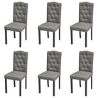 Eetkamerstoelen levering bevat comfortabel en elegant design - Grijs / 6 - Eetkamerstoelen