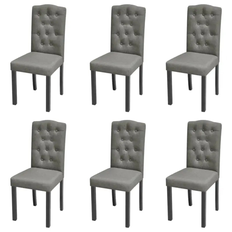 Eetkamerstoelen levering bevat comfortabel en elegant design - Grijs / 6 - Eetkamerstoelen