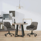 Eetkamerstoelen met comfort en hoogte armleuning in zacht fluweel - Donkergrijs / 2 - Eetkamerstoelen