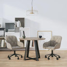 Eetkamerstoelen met comfort en hoogte armleuning in zacht fluweel - Lichtgrijs / 2 - Eetkamerstoelen