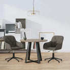 Eetkamerstoelen met comfortabele hoogte armleuning en zacht fluweel - Donkergrijs / 2 - Eetkamerstoelen