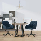 Eetkamerstoelen met comfortabele hoogte armleuning en zacht fluweel - Blauw / 2 - Eetkamerstoelen