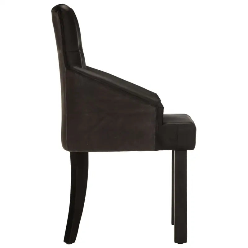Eetkamerstoelen met echt geitenleer voor een vintage warme look - Eetkamerstoelen