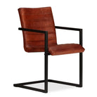 Eetkamerstoelen met echt leren zitting en stalen frame inclusief levering - Eetkamerstoelen