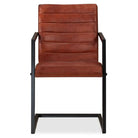 Eetkamerstoelen met echt leren zitting en stalen frame inclusief levering - Eetkamerstoelen