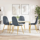 Eetkamerstoelen met een minimalistische en elegante uitstraling - Donkergrijs / 4 - Eetkamerstoelen