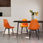 Eetkamerstoelen met eigentijdse charme en gemakkelijk onderhoud - Oranje / 4 - Eetkamerstoelen