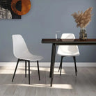 Eetkamerstoelen met eigentijdse charme en gemakkelijk onderhoud - Wit / 2 - Eetkamerstoelen