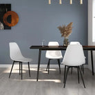 Eetkamerstoelen met eigentijdse charme en gemakkelijk onderhoud - Wit / 4 - Eetkamerstoelen