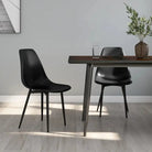 Eetkamerstoelen met eigentijdse charme en gemakkelijk onderhoud - Zwart / 2 - Eetkamerstoelen